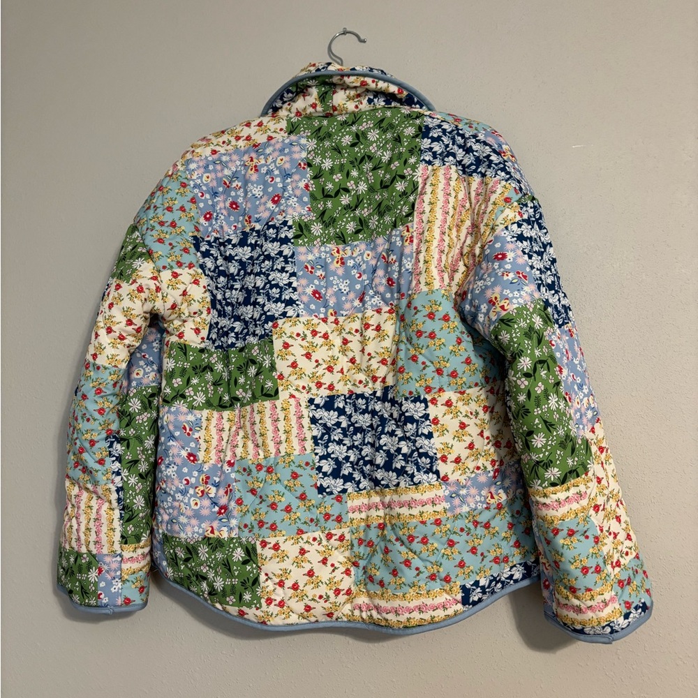 Floral printed Patchwork Jacket - Picture 3 of 6